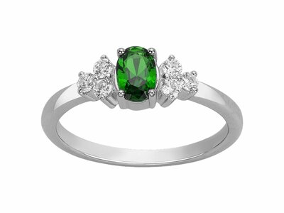 Loumya Silver | Bague | Argent | Oxyde de Zirconium | Vert | 70100807