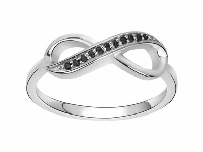 Loumya Silver | Bague | Argent | Oxyde de Zirconium | Noir | 70100994