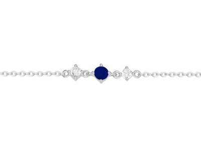Loumya Silver | Bracelet  | Argent | Oxyde de Zirconium | Bleu | 70300535