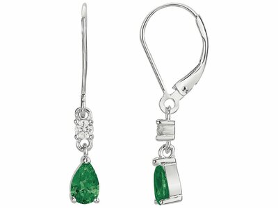 Loumya Silver | Boucles d'Oreilles | Argent | Oxyde de Zirconium | Vert | 70400761