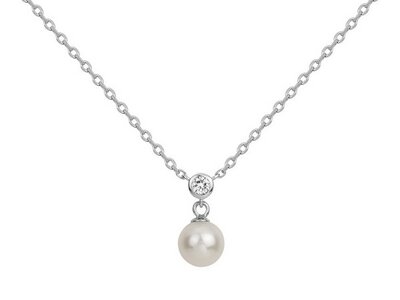 Loumya Silver | Collier | Argent | Oxyde de Zirconium | Perle d'Eau Douce | 70700699