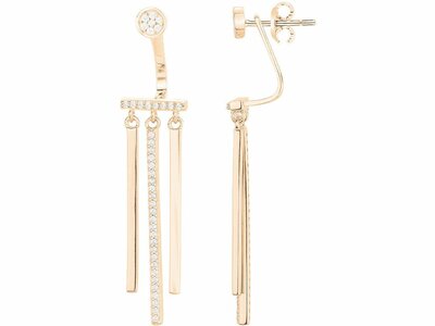 La Garçonne Diamant | Boucles d'Oreilles | Plaqué Or | Oxyde de Zirconium | 76400433