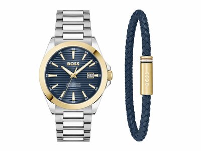 Hugo / Boss | Homme | Coffret | Quartz | Acier Inoxydable | 41mm | + Bijou | 1570191