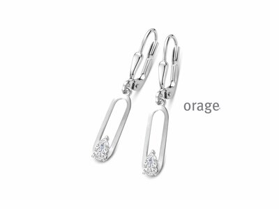 Orage | Boucles d'Oreilles | Argent | Oxyde de Zirconium | BB045