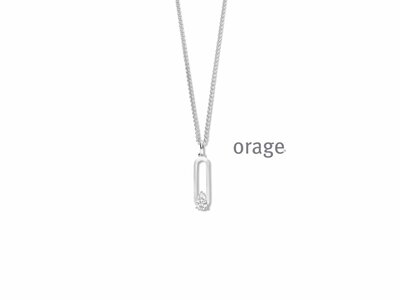 Orage | Collier | Argent | Oxyde de Zirconium | BB046