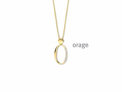 Orage | Collier | Plaqué Or | Oxyde de Zirconium | BB134