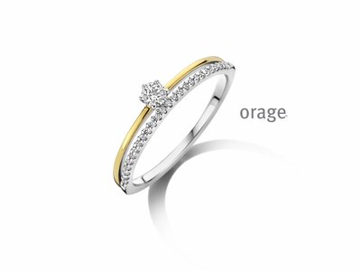 Orage | Bague | Argent | Plaqué Or | Oxyde de Zirconium | BB168