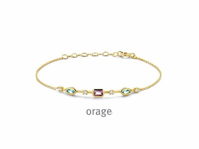 Orage | Bracelet | Plaqué Or | Oxyde de Zirconium | BB005