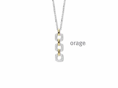 Orage | Collier | Argent | Plaqué Or | Oxyde de Zirconium | BB056