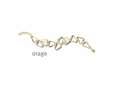 Orage | Bracelet | Plaqué Or | Oxyde de Zirconium | Nacre | BB058