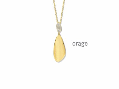 Orage | Collier | Plaqué Or | Oxyde de Zirconium | BB074