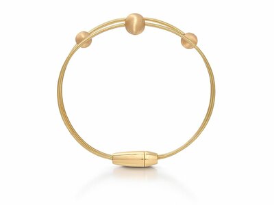 Pesavento | Bracelet | Plaqué Or | 3 Câbles | WDNAB701