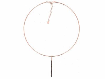 Pesavento | Collier | Plaqué Or | Rosé | Polvere Brun | WPLVG359