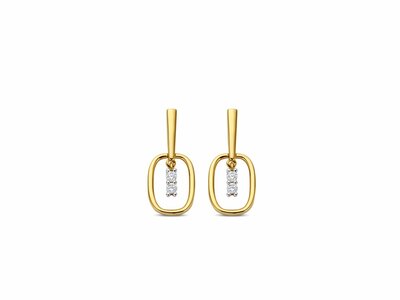 Loumya Gold "Or" | Boucles d'Oreilles | Or Jaune | Diamants 0.120ct | 069451/A