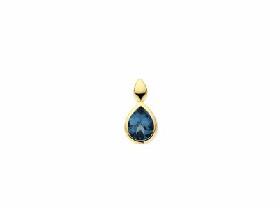 Loumya Gold "Or" | Pendentif | Or Jaune | Topaze Blue London 0.750ct | 070216/T1