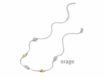 Orage | Collier | Argent Bicolore | Oxyde de Zirconium | BB062