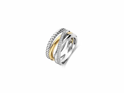 Ti Sento | Bague | Argent | Bicolore | Oxyde de Zirconium | 12384ZY