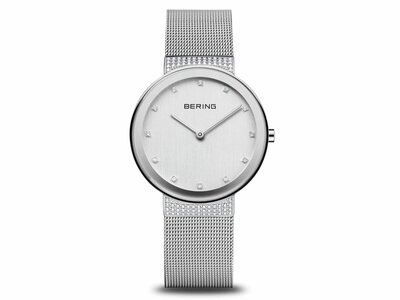 Bering | Femme | Quartz | Slim Classic | Milanais Argenté | 35mm | 10135-0005