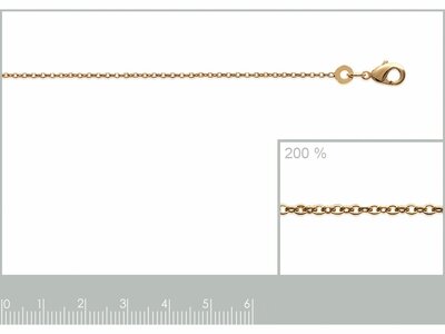 Bijoux  Paris | Chaîne | Plaqué Or | Maille Forçat | 1.30mm | 225035