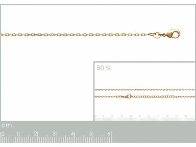 Bijoux  Paris | Chaîne | Plaqué Or | Maille Forçat | 1.60mm | 228045