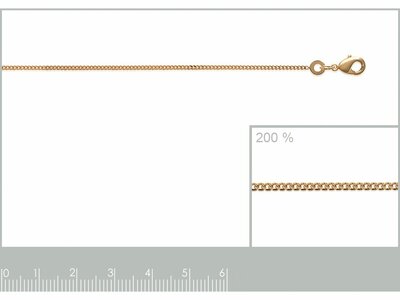 Bijoux  Paris | Chaîne | Plaqué Or | Maille Gourmette | 1.25mm | 302035