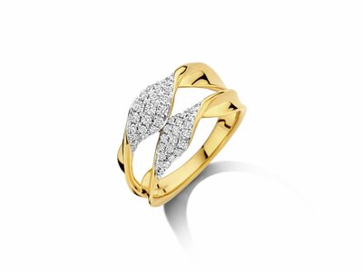 Loumya Gold "Or" | Bague | Or Jaune | Bicolore | Diamants 0.17ct | D25-002