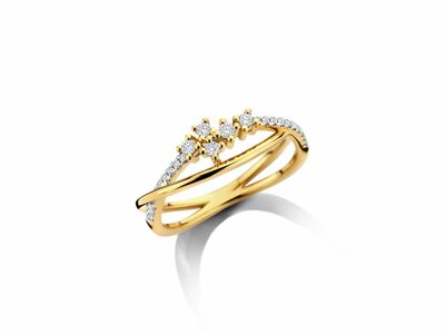 Loumya Gold "Or" | Bague | Or Jaune | Diamants 0.17ct | D25-049
