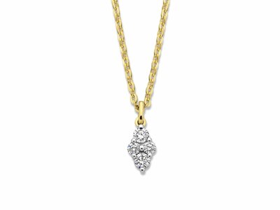 Loumya Gold "Or" | Collier | Or Jaune | Diamants 0.19ct | S907