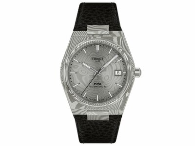 Tissot | Homme | Automatique | PRX Damas | Cuir Noir | 38mm | T137.807.96.081.00