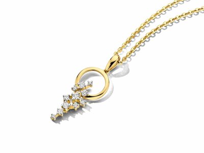 Loumya Gold "Or" | Pendentif | Or Jaune | Diamants 0.24ct | D25-084