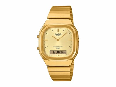 Casio | Homme | Quartz | Analogique /Digitale | Doré | AQ-240EG-9AEF