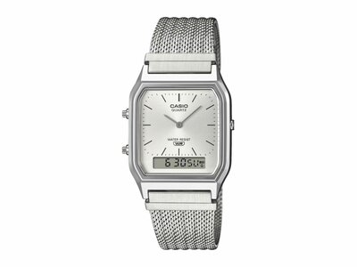 Casio | Homme | Quartz | Analogique /Digitale | Argenté | AQ-230EM-7AEF