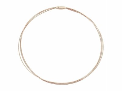 Pesavento | Collier | Argent Rosé | 3 Câbles | WDNAG464