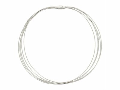 Pesavento | Collier | Argent | 5 Câbles | WDNAG470
