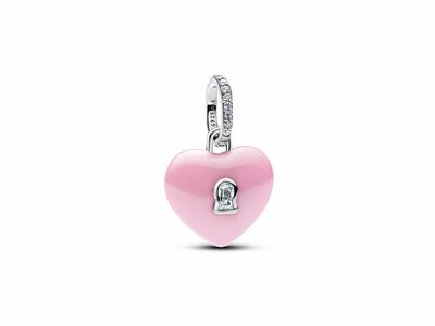 Pandora | Charm | Cadenas Coeur | Céramique Rose | 794424C01