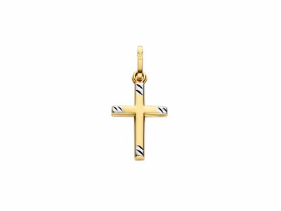 Loumya Gold "Or" | Pendentif | Or Jaune | Croix | 14.5x10mm | AH0076L