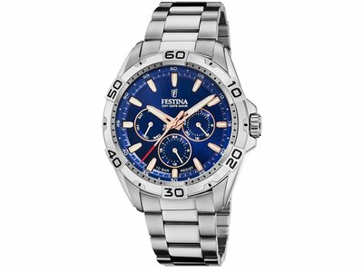 Festina | Homme | Quartz | Multifonction | Acier Inoxydable | 44.7mm | F20623/2