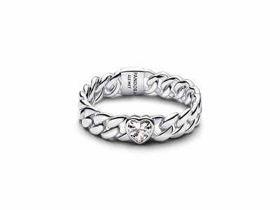 Pandora | Bague | Maille Cubaine | Coeur | 194386C01