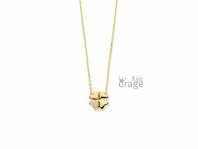 Orage Kids | Collier | Plaqué Or | Trèfles | K2769