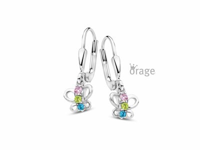 Orage Kids | Boucles d'Oreilles | Argent | Oxyde de Zirconium | Papillons | K3120