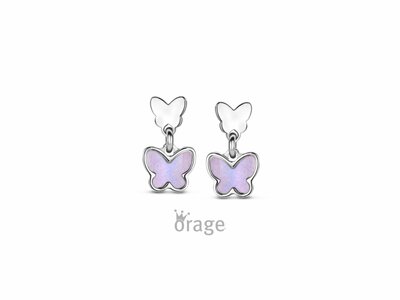Orage Kids | Boucles d'Oreilles | Argent | Papillons | K3121