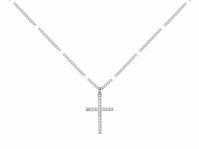 Loumya Silver | Collier | Argent | Oxyde de Zirconium | Croix | 70701153