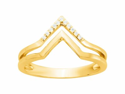 Loumya Silver | Bague | Plaqué Or | Oxyde de Zirconium | 76100098