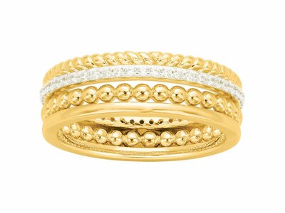 Loumya Silver | Bague | Plaqué Or | Oxyde de Zirconium | 76100158BJ