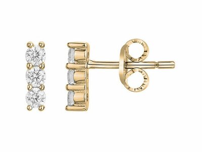 Loumya Silver | Boucles d'Oreilles | Plaqué Or | Oxyde de Zirconium | 76400453