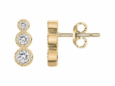 Loumya Silver | Boucles d'Oreilles | Plaqué Or | Oxyde de Zirconium | 76400456