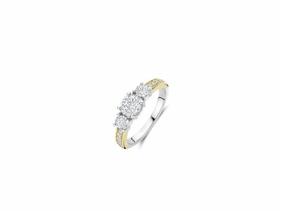 Ti Sento | Bague | Argent | Bicolore | Oxyde de Zirconium | 12044ZY