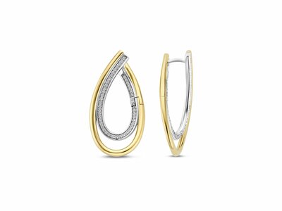 Ti Sento | Boucles d'Oreilles | Argent | Bicolore | Oxyde de Zirconium | 78051ZY