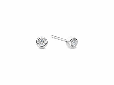Ti Sento | Boucles d'Oreilles | Argent | Oxyde de Zirconium | ø4mm | 78057ZI