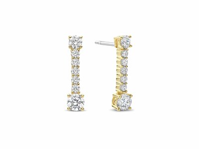 Ti Sento | Boucles d'Oreilles | Argent | Plaqué Or | Oxyde de Zirconium | 78074ZY